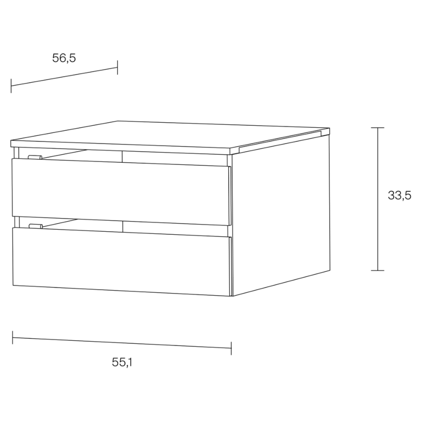 Schrankone Drawer Unit Dimensions 